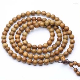 Strand Natural Fragrant Wooden Verawood Beads Bracelets 8mm Long Stretch Necklace For Lady BRO933