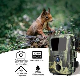 Mini Trail Hunting Camera Wild Hunter Cam Mini600 20MP 1080P Wildlife Animal Cameras Night Vision Po Traps Surveillance 240126