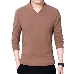 Men's Sweaters Top Dating Holiday Full Sleeve Gym Long Loose Male Men Pullovers Solid T Shirt Casual Comfortable