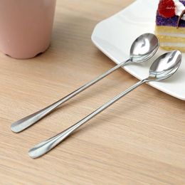 Spoons Poon Stainless Steel Kitchen Cooking Spoon Soup For Eating Mixing Stirring Long Handle Tableware