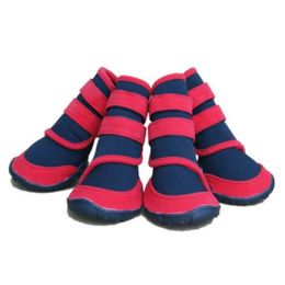 Dog Shoes Booties AntiSlip Sole for Small Large Dogs Outdoor Waterproof Rugged Autumn and Winter 4pcs 240119