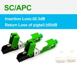 Fibre Optic Equipment 100/ 200PCS/Lot FTTH ESC250D SC APC/ UPC Single-Mode Quick Connector SM Fast