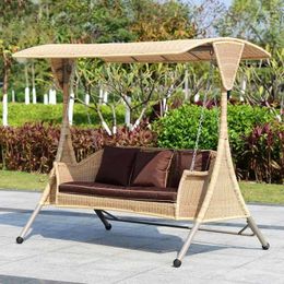 Camp Furniture Weaving Rattan Swings Leisure Outdoor Chairs Balcony Hanging Courtyard Rocking