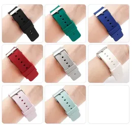 Watch Bands Accessories Silicone Rubber Sports Waterproof Universal Strap 19 | 20/21 22/24Mm Suitable For Men And Women Chain