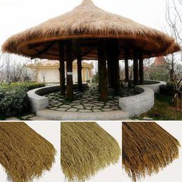 Decorative Flowers Fake Thatch Grass Decorate Simulation Natural Thatched Artifical Plant For Outdoor Roof Pavilion Home Garden Rainproof