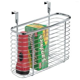 Kitchen Storage Medium Organiser Over-the-Cabinet Basket 5 X 11 9.75 Inches Chrome