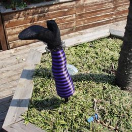 Garden Decorations Pack Of 2 Halloween Witch Legs Stakes Yard Funny