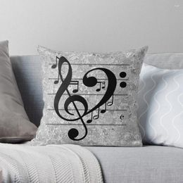 Pillow Love Music Throw Cover Polyester Pillows Case On Sofa Home Living Room Car Seat Decor 45x45cm