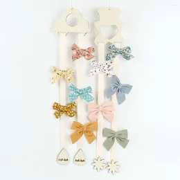 Hair Accessories Xugar Bows Storage Belt Girls Clips Holder Barrette Hanging Organiser Wooden Cloud Pendant Jewellery Strip