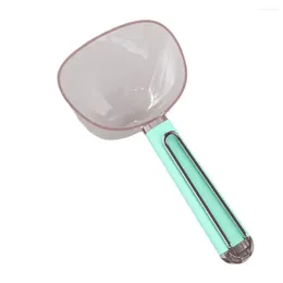 Measuring Tools Abs Material Rice Scoop Non-stick Spoon With Scale Long Handle Clip Design For Easy Sushi Mould Ball Home