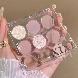 9 Colours All Matte Eyeshadow Palette Primer Waterproof Glitter Nude Eye Pigment Shimmer Shine shadow Powder 240123