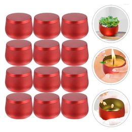 Storage Bottles 12 Pcs Candy Jar Belly Travel Tea Lights Metal Cookie Tins Tinplate Handmade