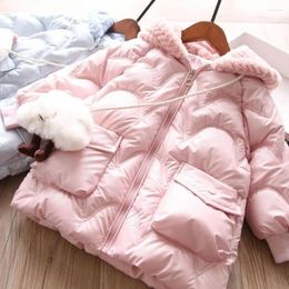 Down Coat Children Cotton Jacket 2024 Winter Warm Keep Fashion Kids Korean Outerwear Clothes Girls Parkas 2-12 Years Old T32