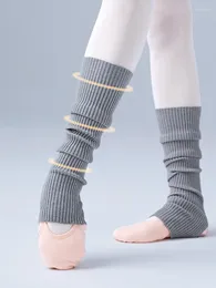 Stage Wear Support Socks Winter Autumn Women Girls Latin Long Footless Dance Ballet Stockings Yoga