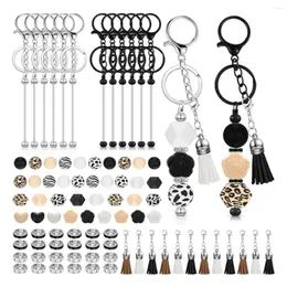 Keychains Beaded Keychain Accessories Set For Making Kit DIY Craft