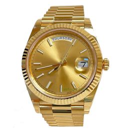 Brand world luxury watch Best version Watch DAY-DATE 40 Yellow GOLD 228238 President Champagne automatic ETA Cal.3255 watch 2-year warranty MENS WATCHES