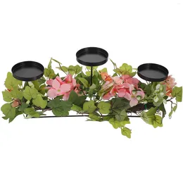 Candle Holders Hydrangea Holder Wedding Flowers Supply Decor Dinner Party Simulation Decorate Artificial Stand