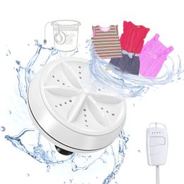3in1 Mini Washing Machine Portable Machines Clothes Washer Rotating Turbines Laundry USB For Home 240131