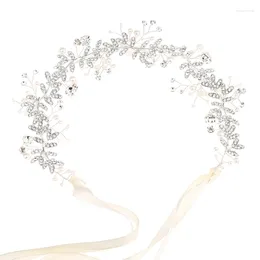 Hair Clips MXME Handmade Band Rhinestones Pearl Bridal Headband For Girlfriend Proposal