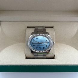 Brand world luxury watch Best version Watch Datejust II 41mm Custom Diamond Bezel blue Arabic Dial automatic ETA Cal.3235 watch 2-year warranty MENS WATCHES