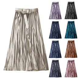 Skirts Women's Bead Skirt Stretch Solid Color Pleated Suspenders Wrap For Women Smocked