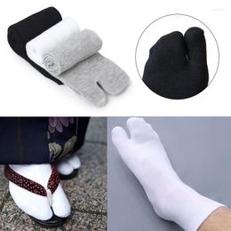 Men's Socks Unisex Japanese Kimono Flip Flop Sandal Split Two Toes Sock Harajuku Women Men Tabi Ninja Geta Cotton Fingers