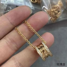 2024 Necklace for Women 18k Rose Gold Spring Charity Size Waist V Gold Lock Bone Chain High quality Holiday Gifts jewlery designer for womenq5