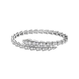 2024 Luxury heart bracelet gold bangle designer Diamond bracelets for women Snake Jewellery Stainless Steel mens womens bracelet engagement wedding giftq7