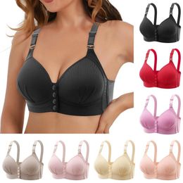 Yoga Outfit Women's Large Front Button Bra Brazier For Women Womens Bras No Underwire Padded Woman's Sports Padding
