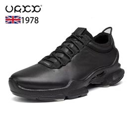 Genuine leather Soft Soled Mens Shoes Sports Running Business Casual Classic Style 240202
