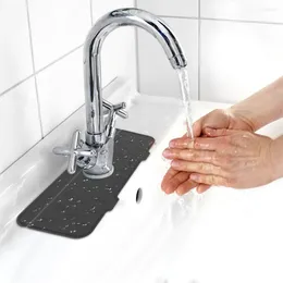 Kitchen Storage Silicone Faucet Absorbent Mat Sink Sponge Holder Foldable Drainer Bathroom Countertop Protector Ki Organiser