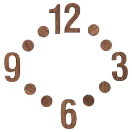 Wall Clocks Clock Digital Accessories Numerals DIY Movement Supplies Number Replacement Wood