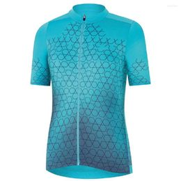 Racing Jackets 2024 Men's Short Sleeve Mountain Polyester Cycling Jersey MTB Road Bike Quick Dry Breathable Sports Clothing Apparel