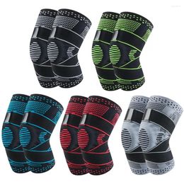 Knee Pads Warm Bandages Silicone Healthy And Comfortable Well Designed Absorption Spring Support On Both Sides Sports Protection