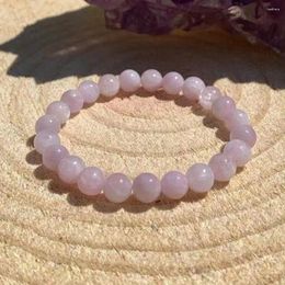 Link Bracelets MG1823 Natural 8 MM Kunzite Bracelet Chakra Healing Gemstone Divine Love Negative Energy Protection Jewellery