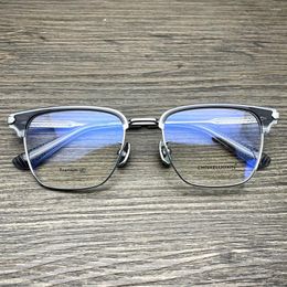 Sunglasses Frames Top Quality Vintage Men Pure Titanium Glasses Frame Style Male Square Ultralight Eye Myopia Prescription Eyeglasses Oclus