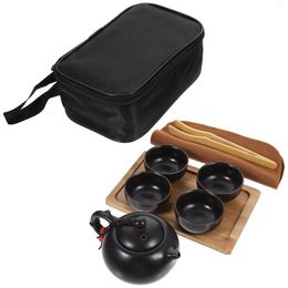 Teaware Sets Portable Tea Set Travel Serving Kit Chinese Brewing Ceramic Cups Home Teacup