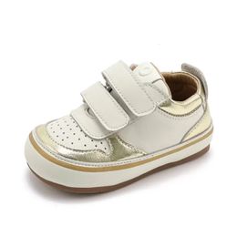 Autumn Baby Shoes Leather Toddler Girls Barefoot Shoes Soft Sole Boys Outdoor Tennis Fashion Little Kids Sneakers 240131