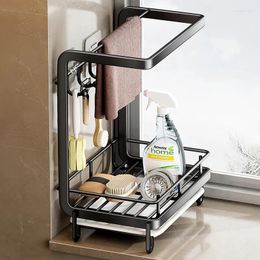 Kitchen Storage Rag Rack Shelf Faucet Dishcloth Draining Basket Supplies Sink Sponge Special Organizer