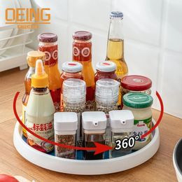 360 Rotation NonSkid Spice Rack Pantry Cabinet Turntable with Wide Base Storage Bin Rotating Organizer for Kitchen Seasoning 240125