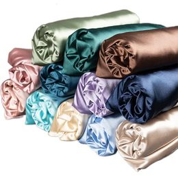 Silky Satin Fabric By Yard Material for DIY Sewing Craft Fabric For Wedding Dress Party Decor Solid Color Cloth 240202