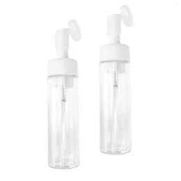 Storage Bottles 2pcs Plastic Bottle Brush Foaming Containers Portable Sub