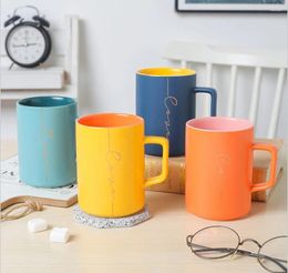 Mugs 400ml Colourful Ceramic Cup Porcelain Milk Mug