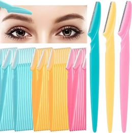 KSHBO 40Pcs Woman Makeup Portable Eyebrow Trimmer Blade Shaver Face Razor Eye Brow Epilation Hair Removal Cutters Safety Razor 240131