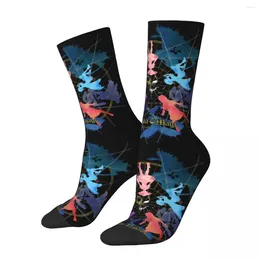 Men's Socks Hip Hop Retro Magi Madoka Crazy Compression Unisex Puella Magica Harajuku Pattern Printed Crew Sock