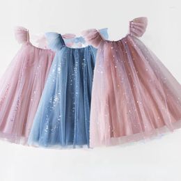 Girl Dresses 2024 Summer In Dress For Luxury Party Princess Costume Kids Birthday Evening Tulle Clothing Baby Holiday Casual Vestido