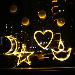 Christmas Decorations 2024LED Lantern Suction Cup Lights Decoration Store Window Tree Background Creative Garden