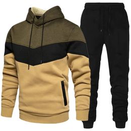 Men Women Unisex Hoodies Sweatshirt Sweatpant Hooded Gym Suit Autumn Winter High Quality Sportswear Sets Tracksuit Pullover 240118