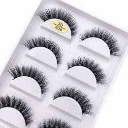 28 Style 10/30/50 Boxes 5 Pairs 3D Natural Mink False Eyelashes Makeup Fake Eye Lashes Faux Cils Make Up Beauty Tools Wholesale 240123