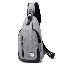 Canvas Sling Bag Chest Shoulder Backpack Crossbody Bags for Men Women Travel Outdoors272n
